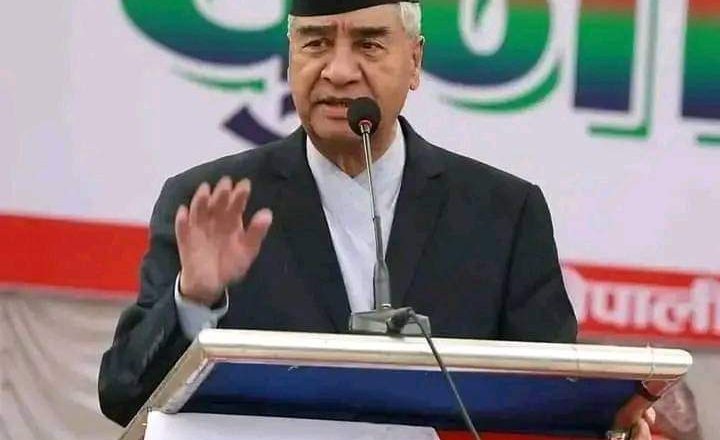 नेपाली कांग्रेस संसदीय दलकाे नेतामा देउवा विजयी ।