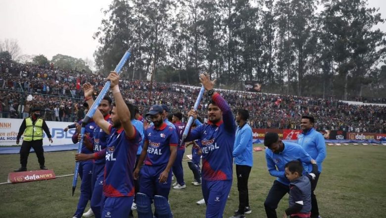 नेपाल ९ रनले युएईलाई हराउँदै  विश्वकप छनोटमा