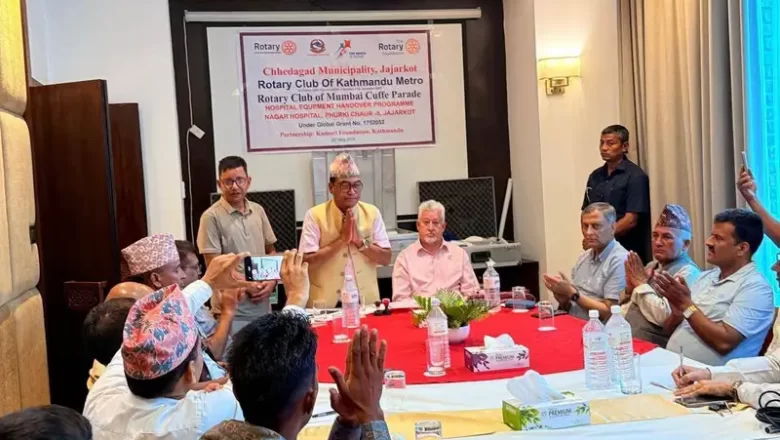 कुमारी फाउन्डेसनले ३ करोडको स्वास्थ्य उपकरण नगर अस्पताललाई हस्तान्तरण गरेकाे छ