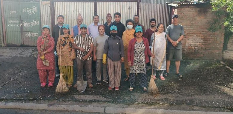 ईच्छुमती मार्ग सरसफाई कार्यक्रम सम्पन्न