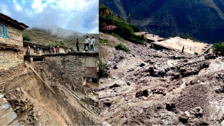 डाेल्पामा पहिरोले करिब ५३ घरमा क्षति पुर्‍यायाे