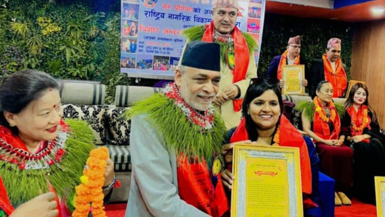 पत्रकार तथा पशु कल्याण अभियन्ता मधु कट्टेल(अमि) लाई कृषि मन्त्रीबाट सम्मान