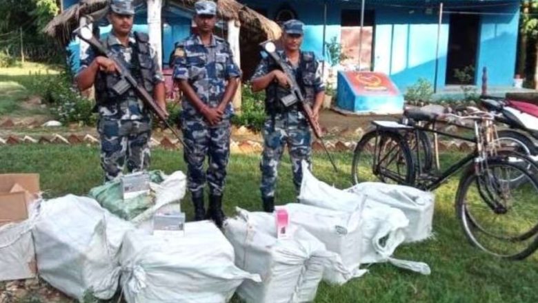 बर्दियाबाट भारततर्फ लैजान लागिएको ४८ लाख बढीको इलेक्ट्रिक चुरोट सशस्त्र प्रहरीको नियन्त्रणमा