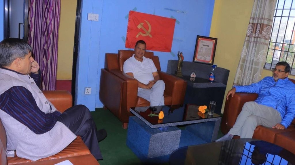 विप्लव, शर्मा र भुषाल विच राजनीति सहकार्य गर्ने बारे छलफल