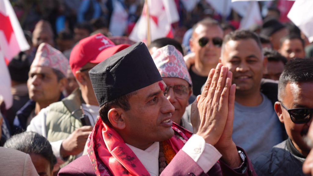 नेकपाका युवा नेता सापकोटाद्वारा सिन्धुपाल्चोक–१ मा मनोनयन दर्ता