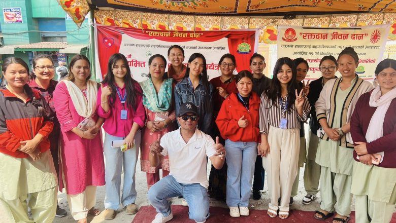 चक्रपथ महाअभियानले फेरि लेख्यो मानवताको सुनौलो इतिहास :११० पिन्ट रगत संकलन