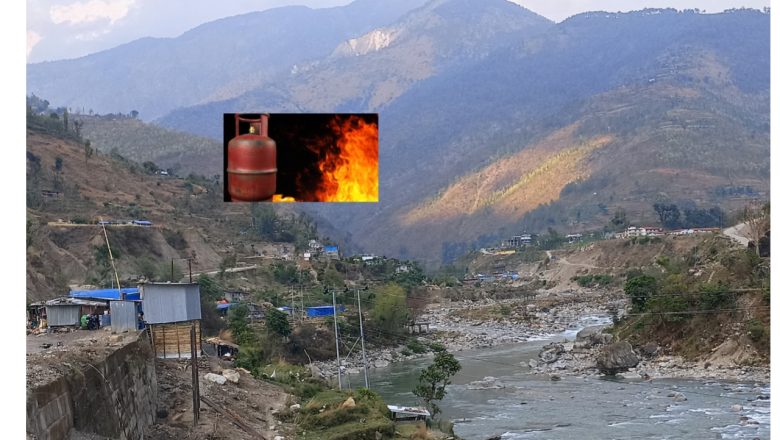 जाजरकोट छेप्कामा सिलिन्डर ग्यास लिक भएर आगलागी ३ जना घाइते